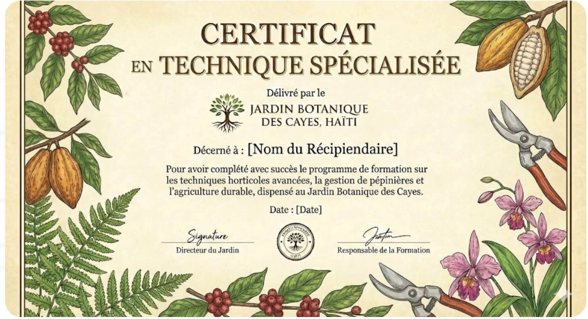 Certificat Technique spécialisée